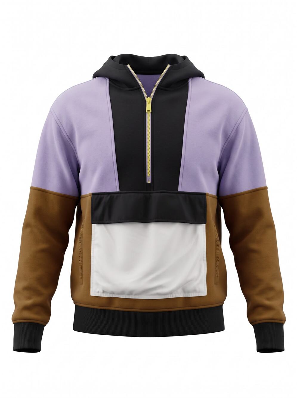 Scotch & Soda Colorblock Half-Zip Hoodie